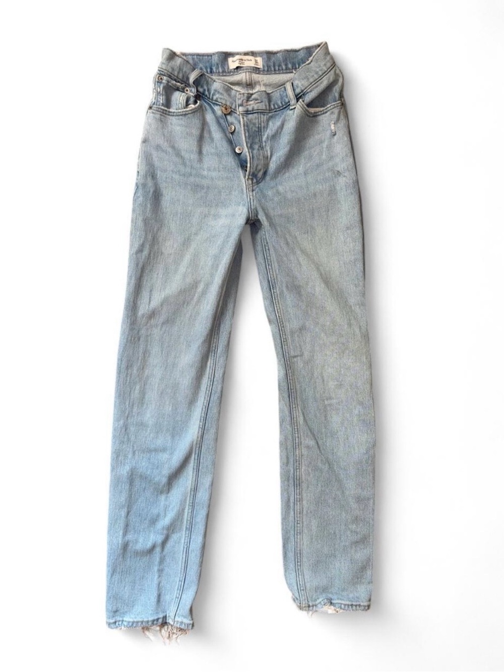 Abercrombie & Fitch Light Wash Straight Leg Jeans